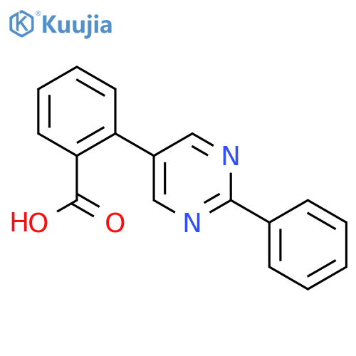 2-(2-Phenylpyrimidin-5-yl)benzoic acid structure