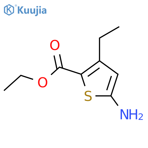 ethyl 5-amino-3-ethylthiophene-2-carboxylate structure