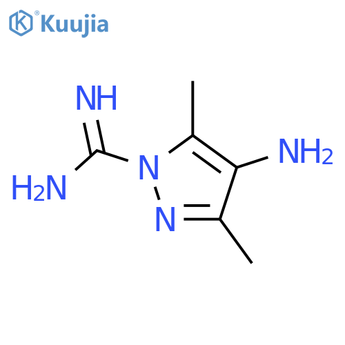 1H-Pyrazole-1-carboximidamide,4-amino-3,5-dimethyl- structure