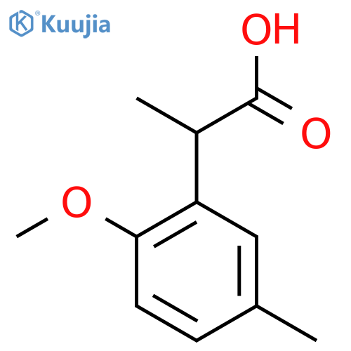 2-(2-Methoxy-5-methylphenyl)propanoic acid structure
