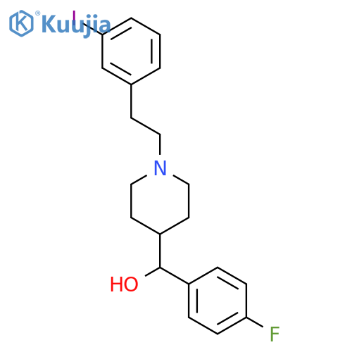 (4-fluorophenyl)-[1-[2-(3-iodophenyl)ethyl]piperidin-4-yl]methanol structure