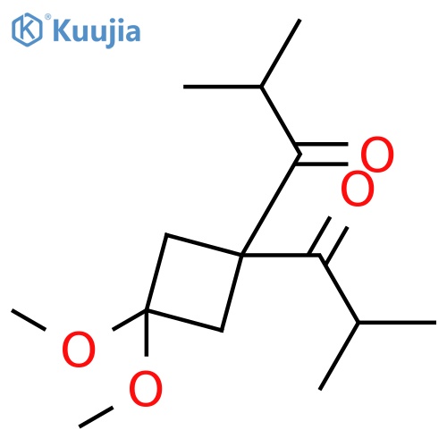 1-PROPANONE, 1,1'-(3,3-DIMETHOXYCYCLOBUTYLIDENE)BIS[2-METHYL- structure