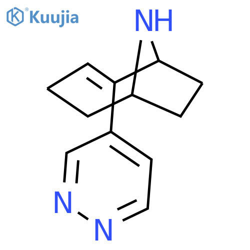 9-Azabicyclo[4.2.1]non-2-ene, 2-(4-pyridazinyl)- structure