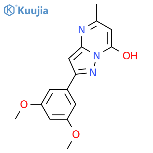 PYRAZOLO[1,5-A]PYRIMIDIN-7-OL, 2-(3,5-DIMETHOXYPHENYL)-5-METHYL- structure