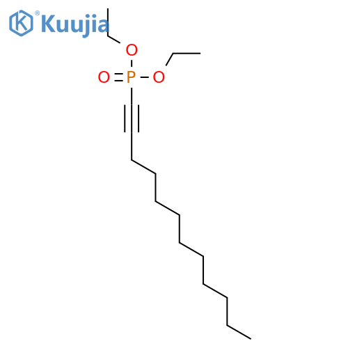 Phosphonic acid, 1-dodecynyl-, diethyl ester structure