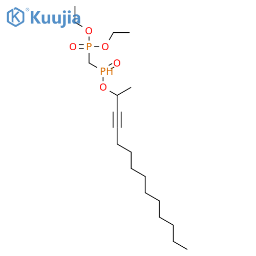 PHOSPHONIC ACID, [(1-DODECYNYLETHOXYPHOSPHINYL)METHYL]-, DIETHYL ESTER structure