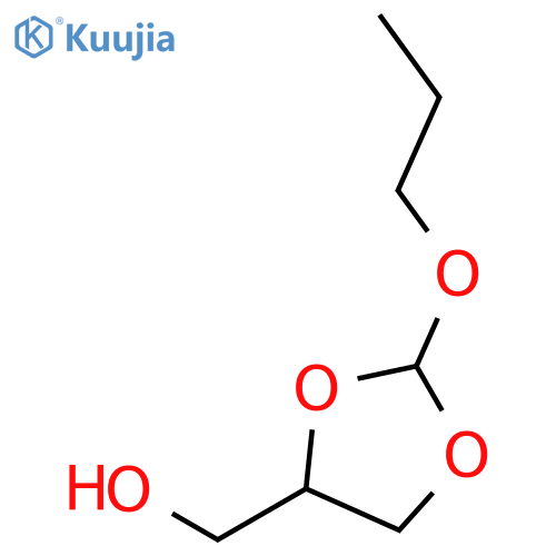 1,3-DIOXOLANE-4-METHANOL, 2-PROPOXY- structure