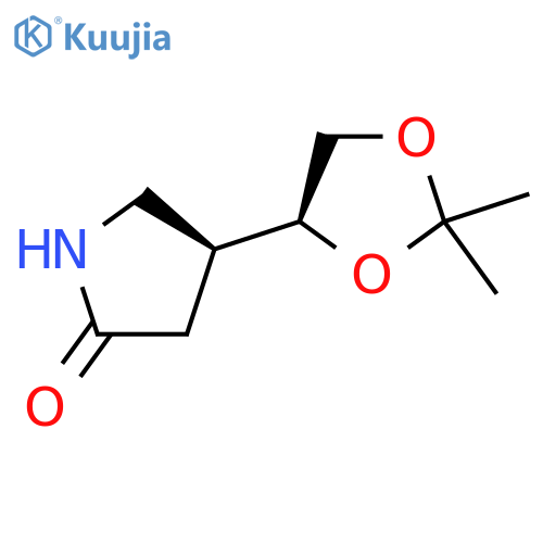 (S)-4-((S)-2,2-Dimethyl-1,3-dioxolan-4-YL)pyrrolidin-2-one structure