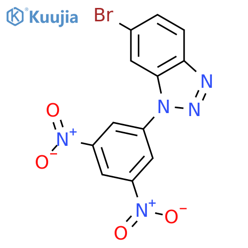 1H-Benzotriazole, 6-bromo-1-(3,5-dinitrophenyl)- structure
