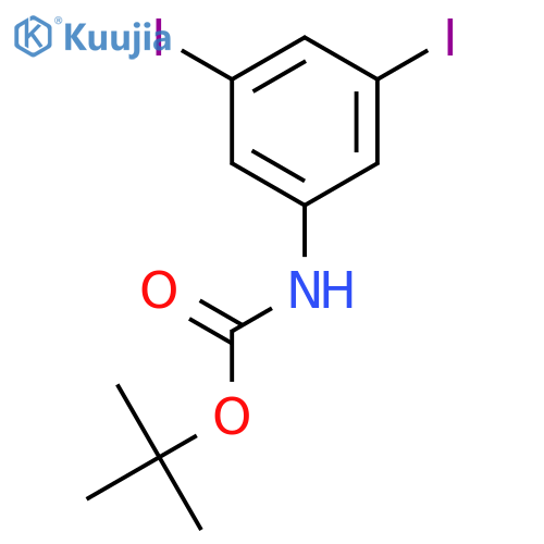 Carbamic acid, (3,5-diiodophenyl)-, 1,1-dimethylethyl ester structure
