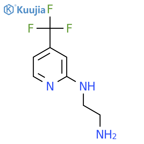1,2-ETHANEDIAMINE, N-[4-(TRIFLUOROMETHYL)-2-PYRIDINYL]- structure