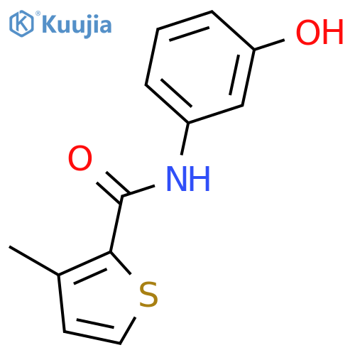 2-THIOPHENECARBOXAMIDE, N-(3-HYDROXYPHENYL)-3-METHYL- structure