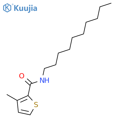 2-Thiophenecarboxamide, N-decyl-3-methyl- structure