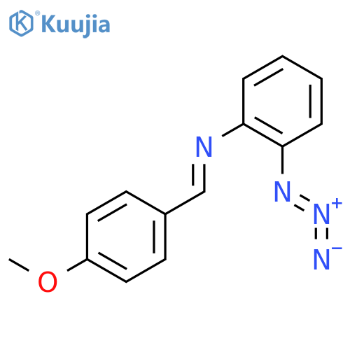 Benzenamine, 2-azido-N-[(4-methoxyphenyl)methylene]- structure