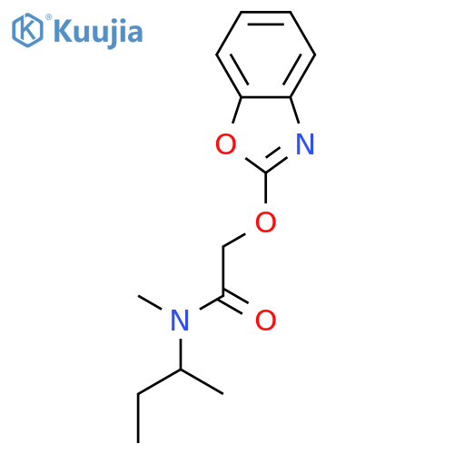 ACETAMIDE, 2-(2-BENZOXAZOLYLOXY)-N-METHYL-N-(1-METHYLPROPYL)- structure