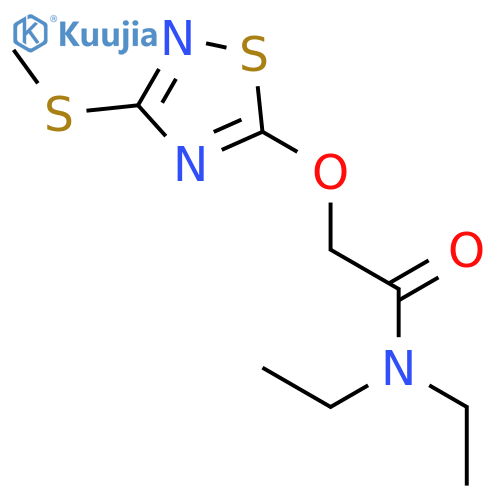 ACETAMIDE, N,N-DIETHYL-2-[[3-(METHYLTHIO)-1,2,4-THIADIAZOL-5-YL]OXY]- structure