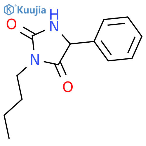 2,4-Imidazolidinedione, 3-butyl-5-phenyl- structure