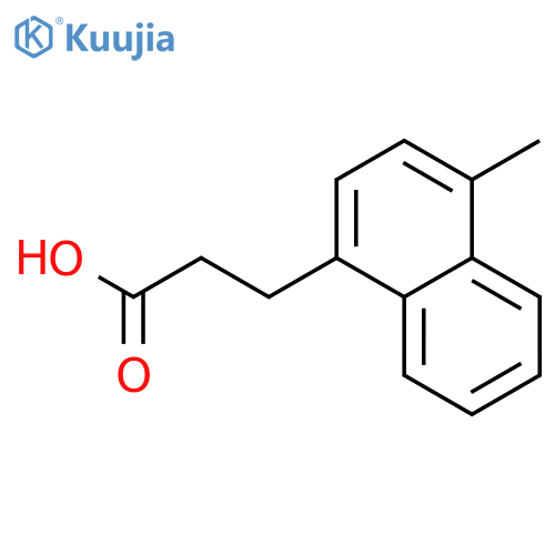 3-(4-Methylnaphthalen-1-yl)propanoic acid structure