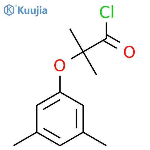2-(3,5-Dimethylphenoxy)-2-methylpropanoyl chloride structure