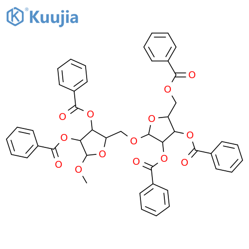 5-O-α-L-Arabinofuranosyl-L-arabinose; α-L-Furanose-form, Me glycoside, pentabenzoyl structure