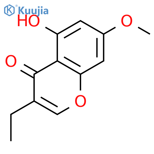 4H-1-BENZOPYRAN-4-ONE, 3-ETHYL-5-HYDROXY-7-METHOXY- structure