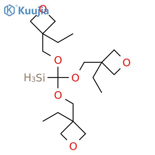Oxetane,3,3',3''-[(methylsilylidyne)tris(oxymethylene)]tris[3-ethyl- structure