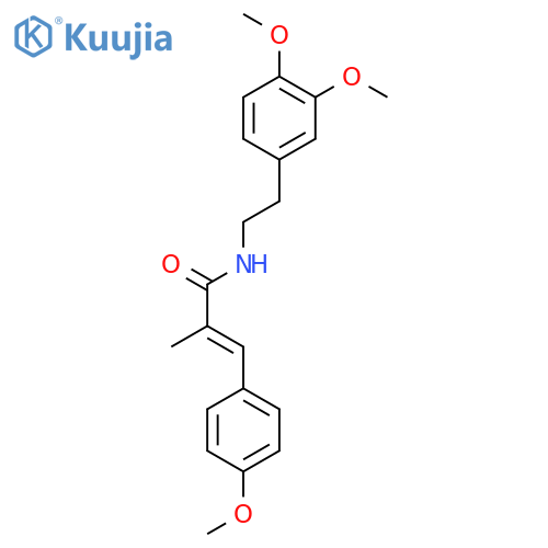 (2E)-N-[2-(3,4-dimethoxyphenyl)ethyl]-3-(4-methoxyphenyl)-2-methylprop-2-enamide structure