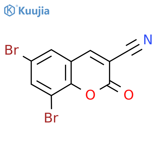 6,8-DIBROMO-2-OXO-2H-CHROMENE-3-CARBONITRILE structure