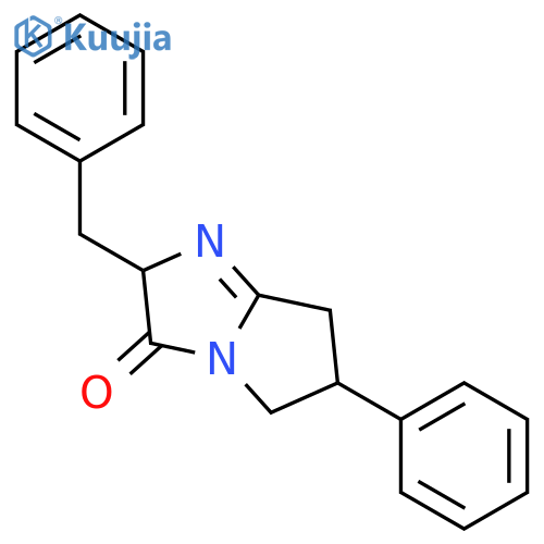 3H-Pyrrolo[1,2-a]imidazol-3-one,2,5,6,7-tetrahydro-6-phenyl-2-(phenylmethyl)- structure