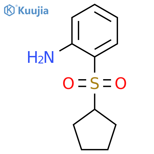 2-(cyclopentanesulfonyl)aniline structure
