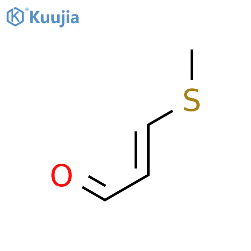 2-Propenal, 3-(methylthio)-, (E)- structure