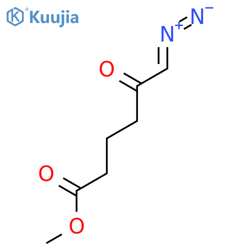 Hexanoic acid, 6-diazo-5-oxo-, methyl ester structure