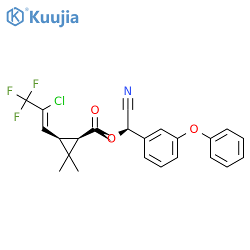(1R,3R)-3-(1Z)-2-Chloro-3,3,3-trifluoro-1-propen-1-yl-2,2-dimethylcyclopropanecarboxylic Acid (R)-Cyano(3-phenoxyphenyl)methyl Ester(Cyhalothrin Isomer) structure