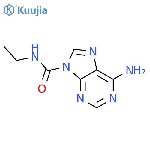 9H-Purine-9-carboxamide, 6-amino-N-ethyl- structure