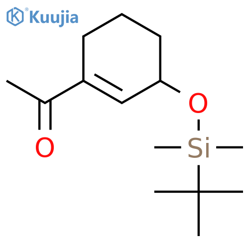 Ethanone, 1-[3-[[(1,1-dimethylethyl)dimethylsilyl]oxy]-1-cyclohexen-1-yl]- structure