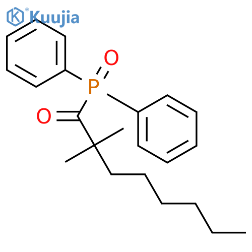 1-Octanone, 1-(diphenylphosphinyl)-2,2-dimethyl- structure