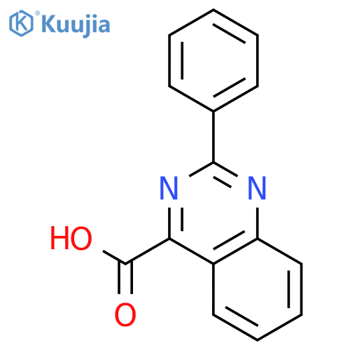 4-Quinazolinecarboxylic acid, 2-phenyl- structure