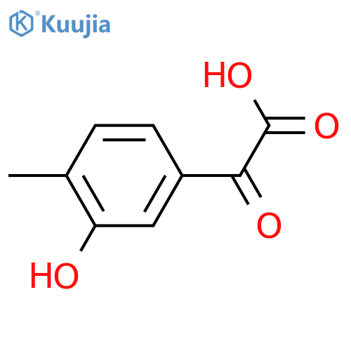 2-(3-hydroxy-4-methylphenyl)-2-oxoacetic acid structure