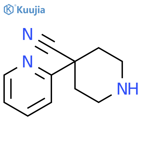 4-(2-pyridyl)piperidine-4-carbonitrile structure