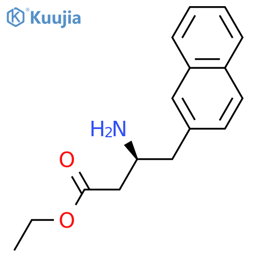 2-Naphthalenebutanoic acid, β-amino-, ethyl ester, (βS)- (9CI, ACI) structure