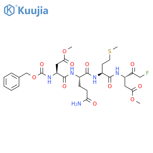 methyl (5S,8S,11S,14S)-8-(3-amino-3-oxopropyl)-14-(fluoroacetyl)-5-(2-methoxy-2-oxoethyl)-11-[2-(methylsulfanyl)ethyl]-3,6,9,12-tetraoxo-1-phenyl-2-oxa-4,7,10,13-tetraazahexadecan-16-oate (non-preferred name) structure