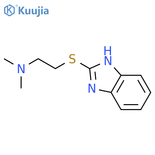 2-(1H-1,3-benzodiazol-2-ylsulfanyl)ethyldimethylamine structure