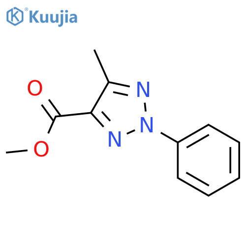 2H-1,2,3-Triazole-4-carboxylicacid, 5-methyl-2-phenyl-, methyl ester structure
