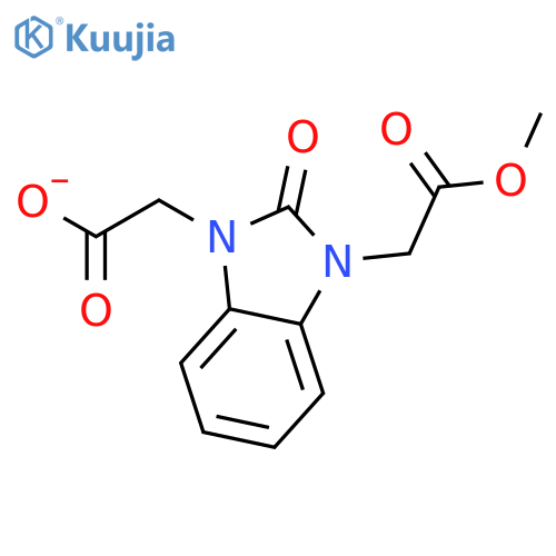1H-BENZIMIDAZOLE-1,3(2H)-DIACETIC ACID, 2-OXO-, MONOMETHYL ESTER structure