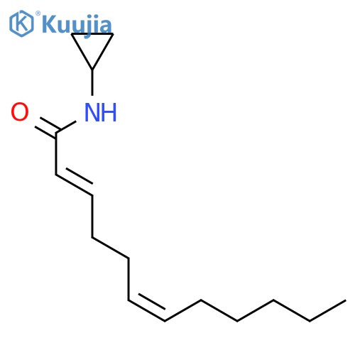 2,6-Dodecadienamide, N-cyclopropyl-, (2E,6Z)- structure