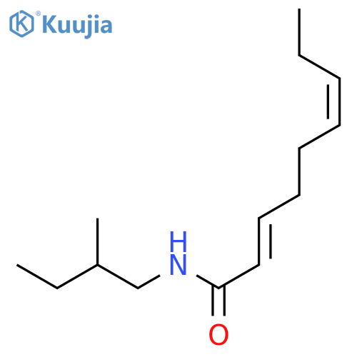 2,6-NONADIENAMIDE, N-(2-METHYLBUTYL)-, (2E,6Z)- structure