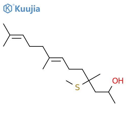 7,11-TRIDECADIEN-2-OL, 4,8,12-TRIMETHYL-4-(METHYLTHIO)- structure