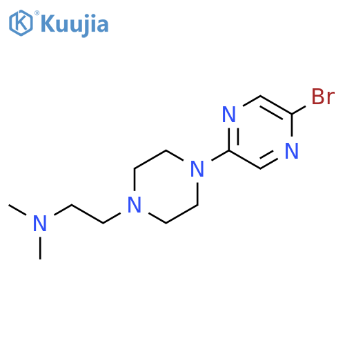 1-PIPERAZINEETHANAMINE, 4-(5-BROMOPYRAZINYL)-N,N-DIMETHYL- structure