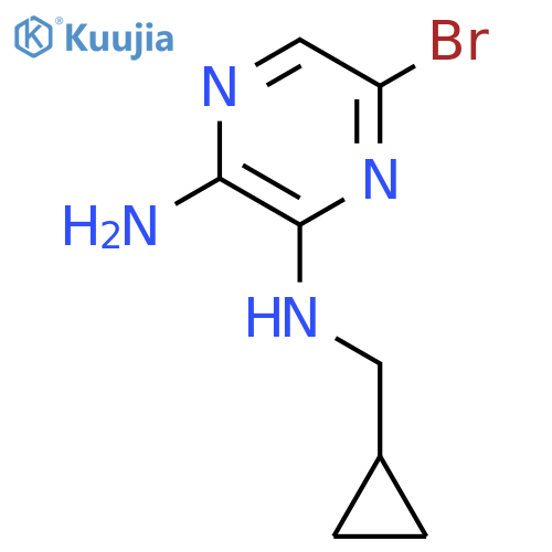 5-Bromo-3-N-(cyclopropylmethyl)pyrazine-2,3-diamine structure