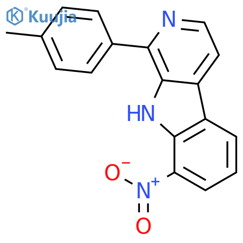 9H-Pyrido[3,4-b]indole, 1-(4-methylphenyl)-8-nitro- structure